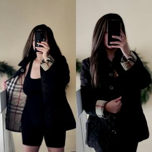 AUTHENTIC BURBERRY BRIT PLAID JACKET SIZE SMALL